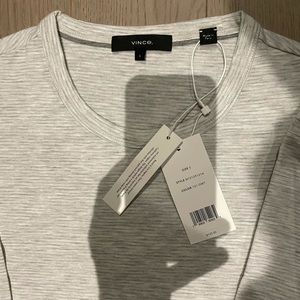 Vince Slub Feeder Stripe Long Sleeve Crew